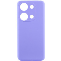 Накладка (з мікрофіброю) Silicone Cover Lakshmi Full Camera для Xiaomi Poco X6 Pro- бузковий