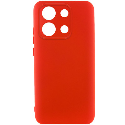 Накладка (з мікрофіброю) Silicone Cover Lakshmi Full Camera для Xiaomi Redmi Note 13 4G- червоний