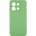Накладка (з мікрофіброю) Silicone Cover Lakshmi Full Camera для Xiaomi Redmi Note 13 4G- фісташковий