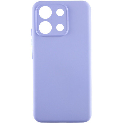 Накладка (з мікрофіброю) Silicone Cover Lakshmi Full Camera для Xiaomi Redmi Note 13 4G- бузковий