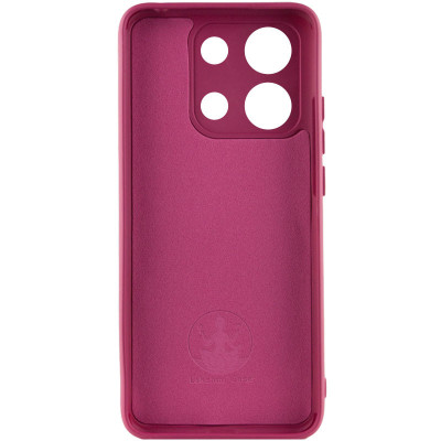 Накладка (з мікрофіброю) Silicone Cover Lakshmi Full Camera для Xiaomi Redmi Note 13 4G- марсала