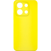 Накладка (з мікрофіброю) Silicone Cover Lakshmi Full Camera для Xiaomi Redmi Note 13 Pro 4G / Poco M6 Pro 4G / Redmi Note 14s- жовтий