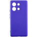 Накладка (з мікрофіброю) Silicone Cover Lakshmi Full Camera для Xiaomi Redmi Note 13 Pro 4G / Poco M6 Pro 4G / Redmi Note 14s- ультра-синій