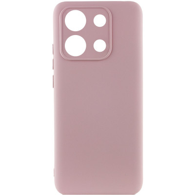 Накладка (з мікрофіброю) Silicone Cover Lakshmi Full Camera для Xiaomi Redmi Note 13 Pro 4G / Poco M6 Pro 4G / Redmi Note 14s- рожевий пісок