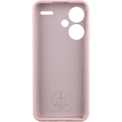 Накладка (з мікрофіброю) Silicone Cover Lakshmi Full Camera для Xiaomi Redmi Note 13 Pro Plus- рожевий пісок