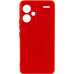 Накладка (з мікрофіброю) Silicone Cover Lakshmi Full Camera для Xiaomi Redmi Note 13 Pro Plus- червоний