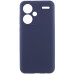 Накладка (з мікрофіброю) Silicone Cover Lakshmi Full Camera для Xiaomi Redmi Note 13 Pro Plus- темно-синій