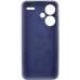 Накладка (з мікрофіброю) Silicone Cover Lakshmi Full Camera для Xiaomi Redmi Note 13 Pro Plus- темно-синій