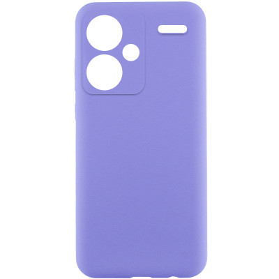 Накладка (з мікрофіброю) Silicone Cover Lakshmi Full Camera для Xiaomi Redmi Note 13 Pro Plus- бузковий