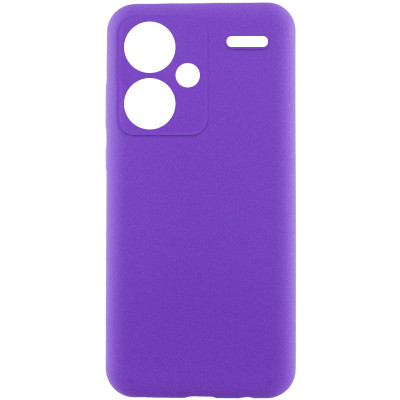 Накладка (з мікрофіброю) Silicone Cover Lakshmi Full Camera для Xiaomi Redmi Note 13 Pro Plus- фіолетовий