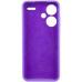 Накладка (з мікрофіброю) Silicone Cover Lakshmi Full Camera для Xiaomi Redmi Note 13 Pro Plus- фіолетовий