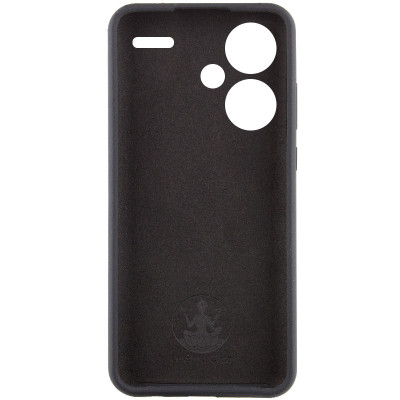 Накладка (з мікрофіброю) Silicone Cover Lakshmi Full Camera для Xiaomi Redmi Note 13 Pro Plus- чорний
