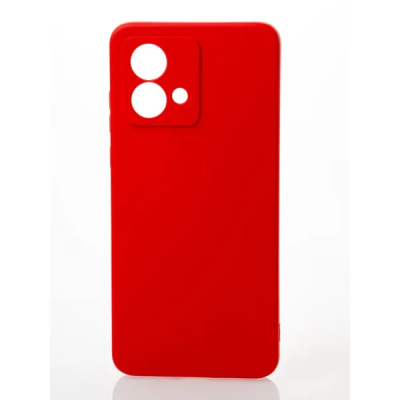 Накладка (з мікрофіброю) Soft Silk для Motorola Moto G84- червоний