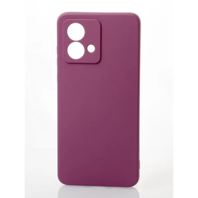 Накладка (з мікрофіброю) Soft Silk для Motorola Moto G84- фіолетовий