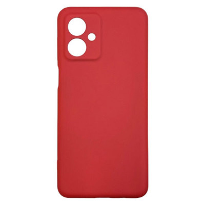 Накладка (з мікрофіброю) Soft Silk для Motorola Moto G54- червоний
