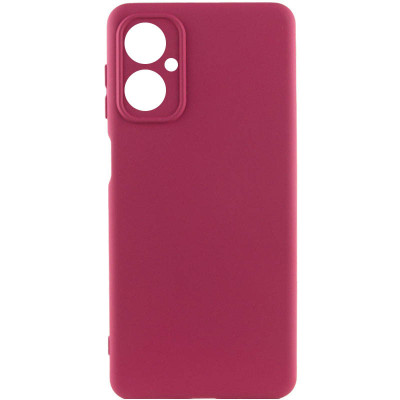 Накладка (з мікрофіброю) Soft Silk для Motorola Moto G54- бордовий