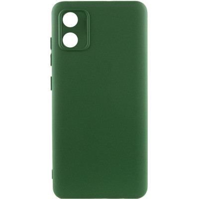 Накладка (з мікрофіброю) Soft Silk для Motorola Moto E13- темно-зелений