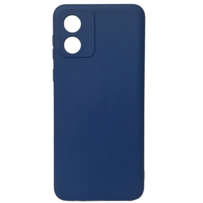 Накладка (з мікрофіброю) Soft Silk для Motorola Moto E13- темно-синій