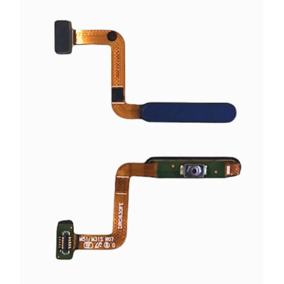 Шлейф з кнопками для Samsung M31S / M317 / M51 / M515 (включення та сканер відбитка пальця Touch ID) Original Blue