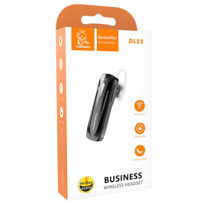 Bluetooth гарнітура Denmen DL22- чорний