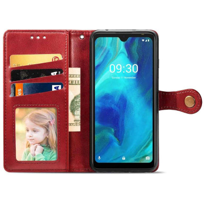 Чохол-книжка GETMAN Gallant шкіряний для Samsung S23 FE- червоний Чохол-книжка GETMAN Gallant шкіряний для Samsung S23 FE- червоний