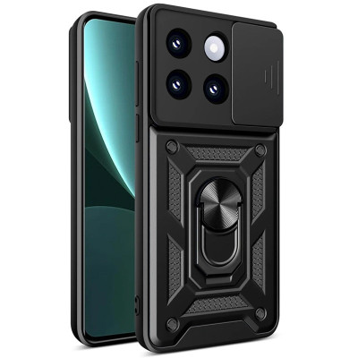 Протиударний чохол Camshield Serge Ring для Xiaomi Poco X6 Pro- чорний Протиударний чохол Camshield Serge Ring для Xiaomi Poco X6 Pro- чорний