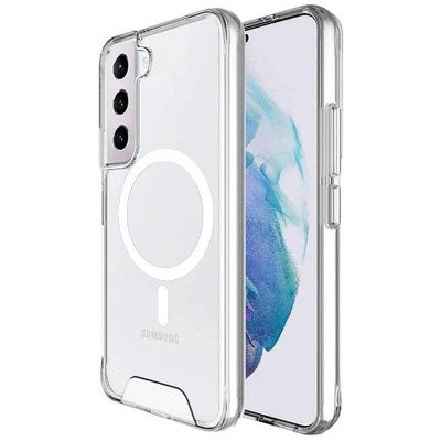 Накладка TPU Space Case with Magnetic для Samsung S24 Plus/ Samsung S25 Plus- прозорий Накладка TPU Space Case with Magnetic для Samsung S24 Plus/ Samsung S25 Plus- прозорий