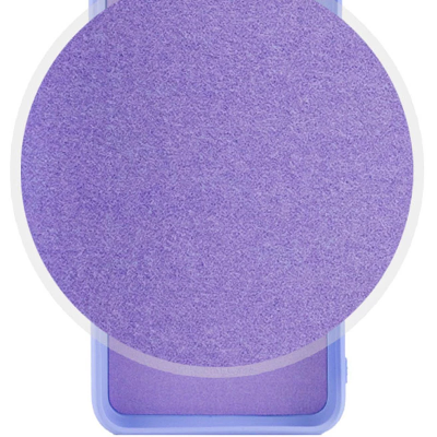 Накладка (з мікрофіброю) Soft Silk для Samsung A55- блакитний