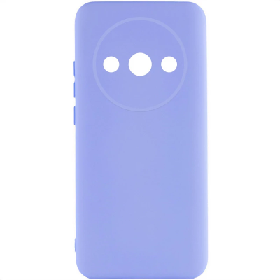Накладка (з мікрофіброю) Soft Silk для Xiaomi Redmi A3 / Poco C61- блакитний