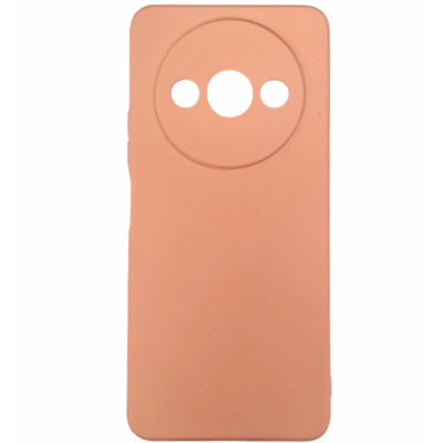 Накладка (з мікрофіброю) Soft Silk для Xiaomi Redmi A3 / Poco C61- рожевий