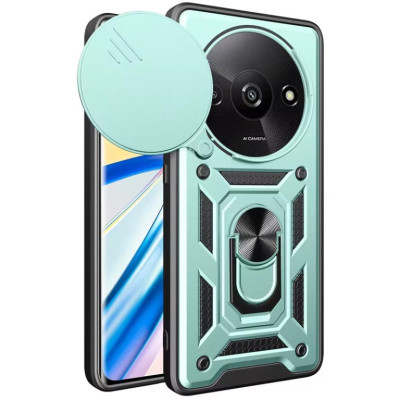 Протиударний чохол Camshield Serge Ring для Xiaomi Redmi A3- зелений Протиударний чохол Camshield Serge Ring для Xiaomi Redmi A3- зелений