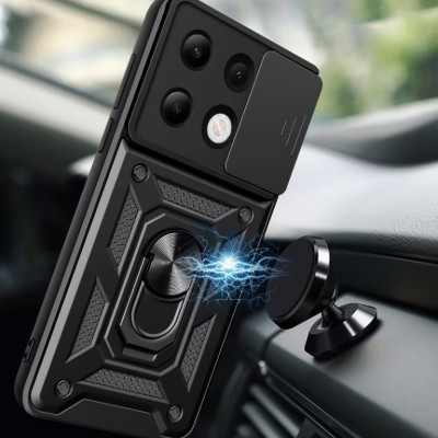 Протиударний чохол Camshield Serge Ring для Xiaomi Redmi Note 13 Pro 4G / Poco M6 Pro 4G / Redmi Note 14s- чорний Протиударний чохол Camshield Serge Ring для Xiaomi Redmi Note 13 Pro 4G / Poco M6 Pro 4G / Redmi Note 14s- чорний