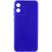 Накладка (з мікрофіброю) Silicone Cover Lakshmi Full Camera для Motorola Moto E13- ультра-синій
