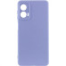 Накладка (з мікрофіброю) Silicone Cover Lakshmi Full Camera для Motorola Moto G24- бузковий