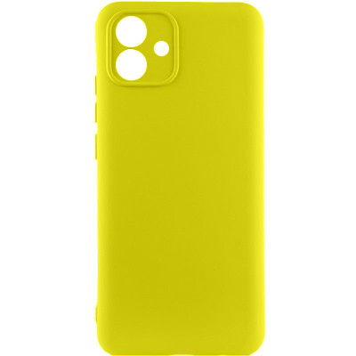 Накладка (з мікрофіброю) Silicone Cover Lakshmi Full Camera для Samsung A05 / A055- жовтий
