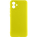 Накладка (з мікрофіброю) Silicone Cover Lakshmi Full Camera для Samsung A05 / A055- жовтий