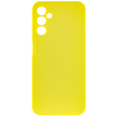 Накладка (з мікрофіброю) Silicone Cover Lakshmi Full Camera для Samsung A15 4G/5G- жовтий