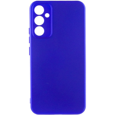 Накладка (з мікрофіброю) Silicone Cover Lakshmi Full Camera для Samsung S23 FE- ультра-синій
