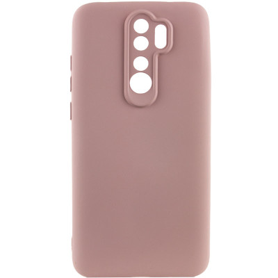 Накладка (з мікрофіброю) Silicone Cover Lakshmi Full Camera для Xiaomi Redmi 9- рожевий пісок