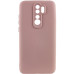 Накладка (з мікрофіброю) Silicone Cover Lakshmi Full Camera для Xiaomi Redmi 9- рожевий пісок