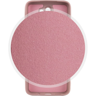 Накладка (з мікрофіброю) Silicone Cover Lakshmi Full Camera для Xiaomi Redmi 9- рожевий пісок