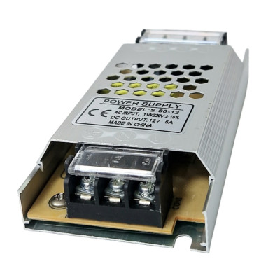 Блок живлення ND LED 12v/5A імпульсний, металевий 60w Блок живлення ND LED 12v/5A імпульсний, металевий 60w