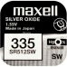 Батарейка G0 срібло Maxell SR 512 (335)