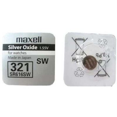 Батарейка G1 срібло Maxell SR 616 (321) Батарейка G1 срібло Maxell SR 616 (321)