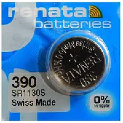 Батарейка G10 срібло Renata SR 1130 (390) Батарейка G10 срібло Renata SR 1130 (390)