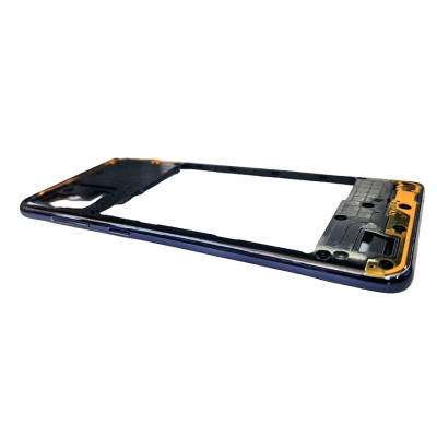 Задня частина корпусу для Samsung A31 / A315 (антена, пластик вкл. гучн.) Dark Blue