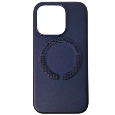 Накладка Leather with Magnetic iPhone 14 Plus- фіолетовий