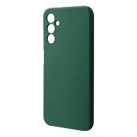 Накладка (з мікрофіброю) Soft Silk для Samsung A25 5G- темно-зелений