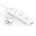 Мережевий подовжувач XO WL17 на 3 розетки 10A/250V (2m)- білий