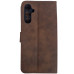 Чохол-книжка Leather Folio New для Samsung A15 4G (магнітна застібка)- коричневий